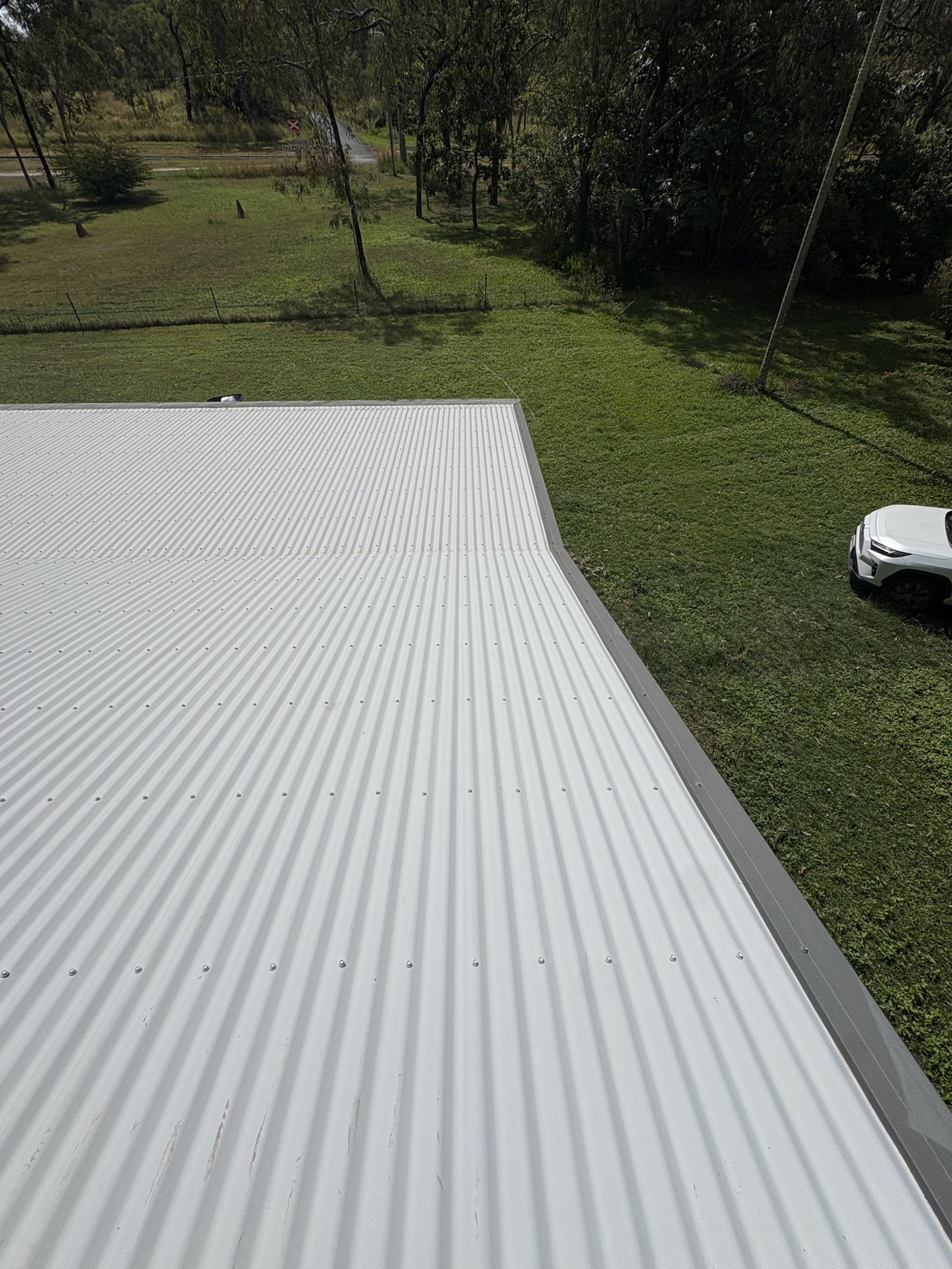 On-site pressure washing results